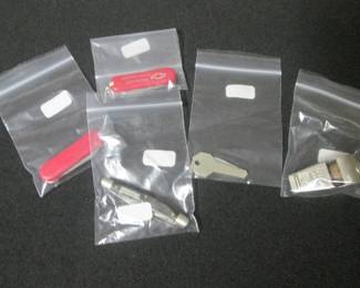 Pocket Knives, Keys, Whistle 