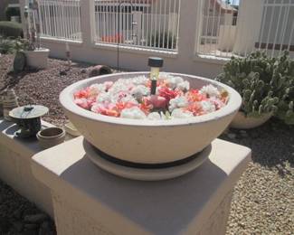 Large Cement Planters, From 18-30" Round Sizes