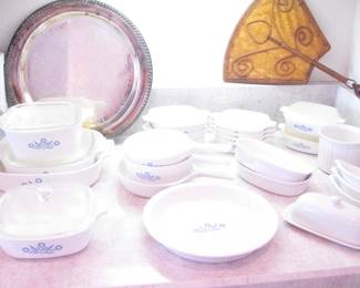 Vintage Assorted "Blue Cornflower" Corning Cook Ware 