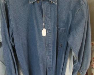 Dickies Denim Shirt for Men, Size Medium