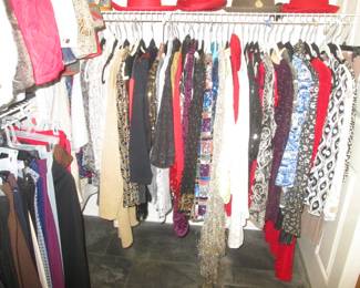 Fancy Attire:  Sequined, Bold Patterns, Variety of Colors.  Also look for Nic + Zoe & NYDJ 