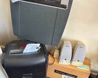 Shredder & Speakers 