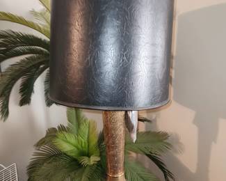 Indian brass table lamp