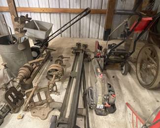 BLOWER, EDGER, FERTILIZER SPREADER