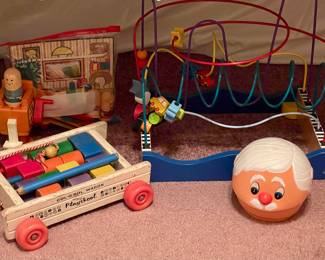 VINTAGE PLAYSKOOL, FISHER PRICE AND MORE

