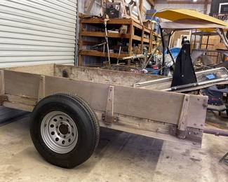 SINGLE AXLE UTILITY TRAILER WITH NEW TIRES
