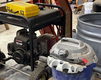 10HP GENERATOR, SHOP VAC
