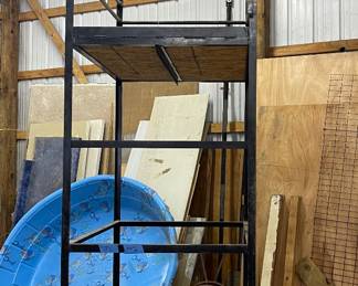 HEAVY DUTY ROLLING HANDMADE TALL PLATFORM