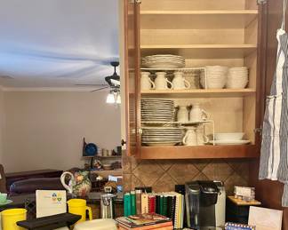 KEURIG, COOKBOOKS, TUPPERWARE
