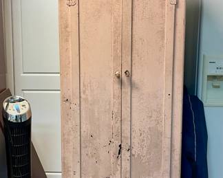 ANTIQUE CUPBOARD, HEATER