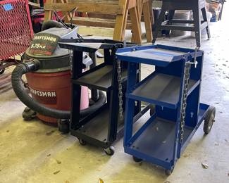CRAFTSMAN SHOP VAC. ROLLING WELDER CARTS