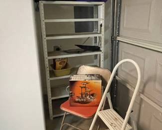 SHELVING, COOLERS, STEP STOOL