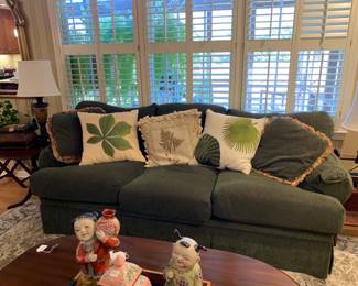 Green sofa