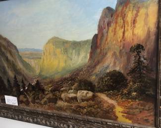 Yosemite oil painting