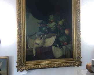 19th century still life oil