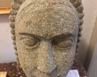 deco style sandstone carving