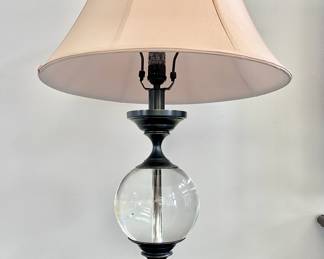Restoration Hardware Crystal Ball Urn Lamp