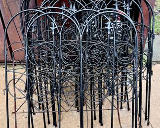 Black Outdoor Garden Fence
