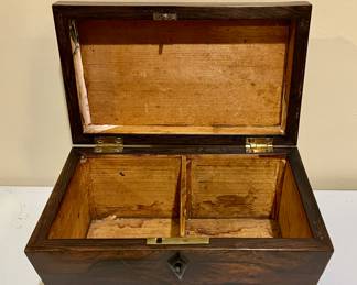 Early Georgian Rosewood Tea Box 