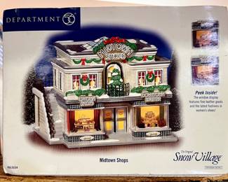 Department 56 Snow Village Midtown Shops