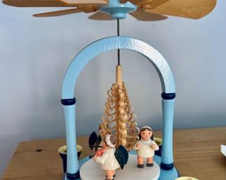 Vintage German Christmas Pyramid Angel Musicians