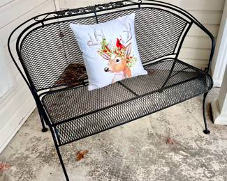 Wrought Iron Bench