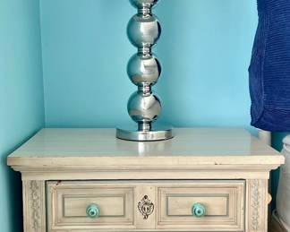 Nightstand and Table Lamp
