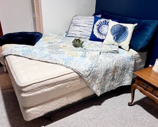 Queen Bed Mattress Boxspring and Frame