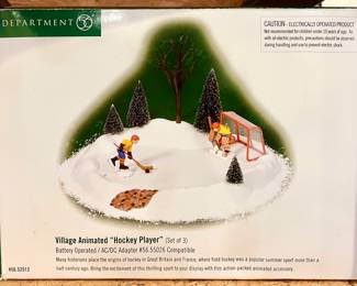 Department 56 Snow Village Animated Hockey Player