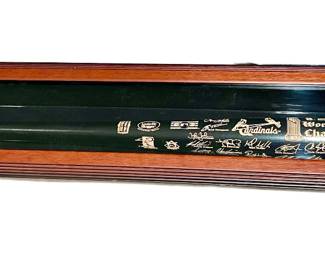 2006 World Series Champions St. Louis Cardinals Baseball Carved Louisville Slugger Bat