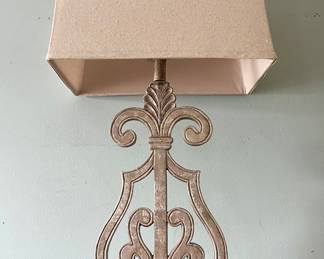 2 x Silver Table Lamps