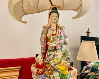 Vintage Porcelain Table Lamp