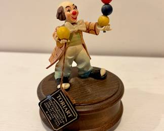 Vintage Clown Music Box