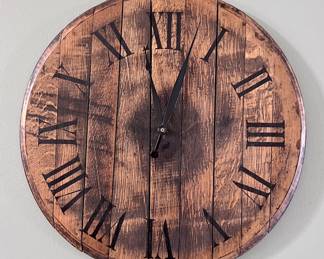 Wine Barrel Clock