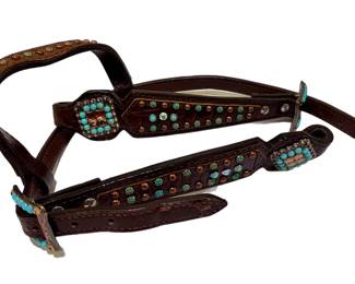 Leather Horse Heads Tall Bridle