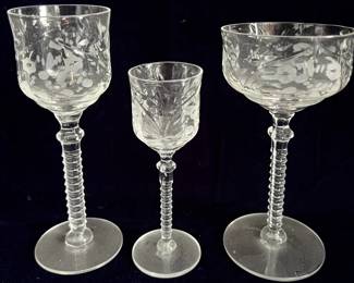 Etched Stemware