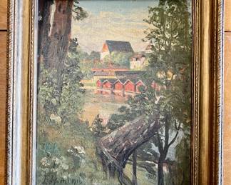 Framed original painting, signed