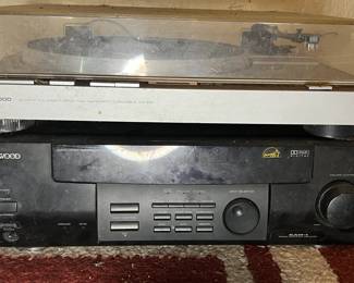 Kenwood Vinyl Player and Audio Receiver