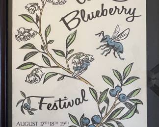 Framed hand printed festival poster by Stone Island Press (#130/470)