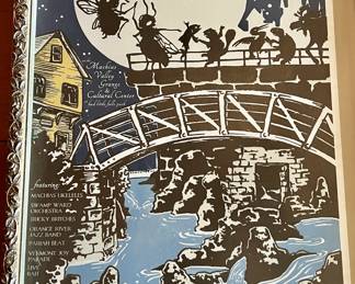 Framed hand printed festival poster by Stone Island Press (#227/250)