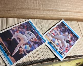Don Russ baseball trading cards (open box)