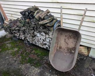 True Temper Wheelbarrow Firewood