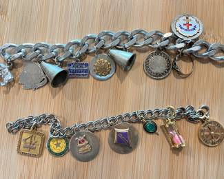 Sterling silver charm bracelets