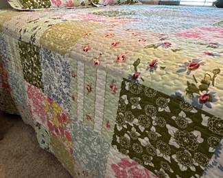 Queen size bed with mattress and frame