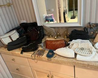 Overview of handbags and other items sold during in person shopping hours only.