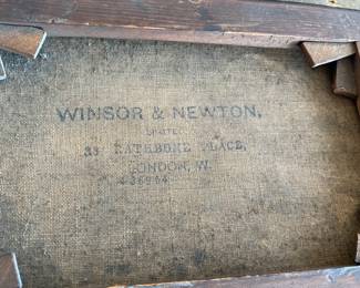 back of the oil painting.