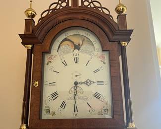 close up of the clock face.