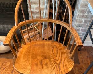 view of one of the Captain's chairs without its cushion