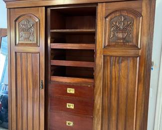 $180. Antique armoire. Disassembles into 7 pieces for easy transport.