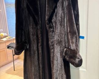 Full length Albrecht's mink coat,